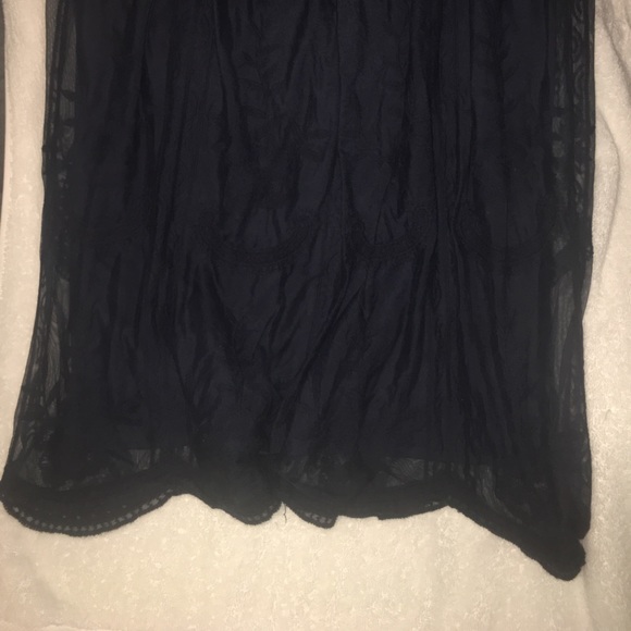 PinkBlush Navy Lace Overlay Maternity Maxi Dress - Picture 5 of 5